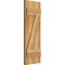 Ekena Millwork Joined Board-n-Batten Shutters w/Z-Bar, Rough Sawn Western Red Cedar, 10 3/4W x 30H, PR RBJ06Z11X030RWR - alternate 5